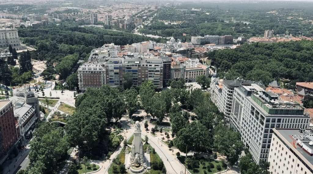 Madrid vue du ciel
