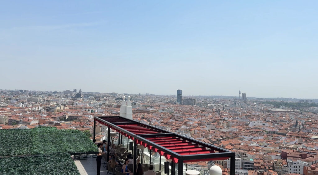 Rooftop bar 360 Madrid