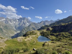Randonnée ecrin 3 jours - Lac Lauzon panorama