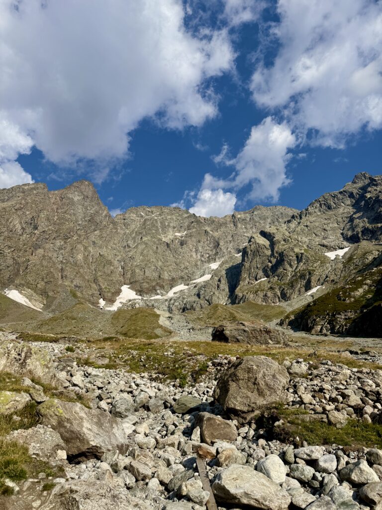 Vue sur les glaciers