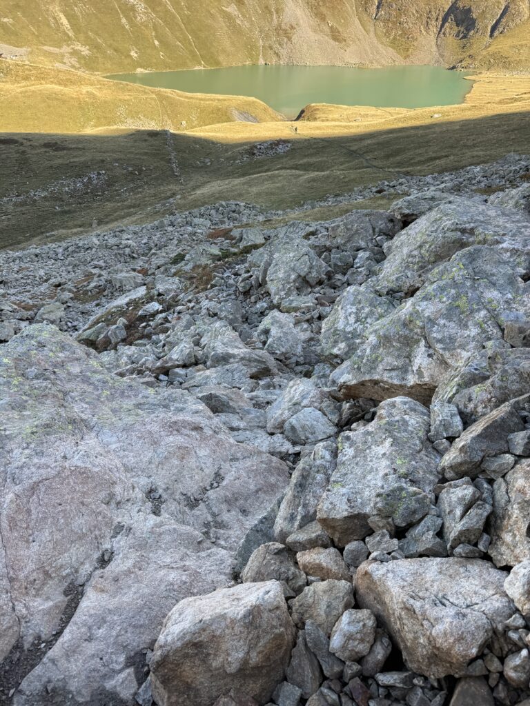 Descente au lac de la Muzelle