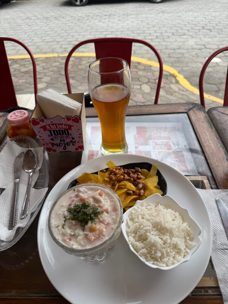 Ceviche repas typique Equateur