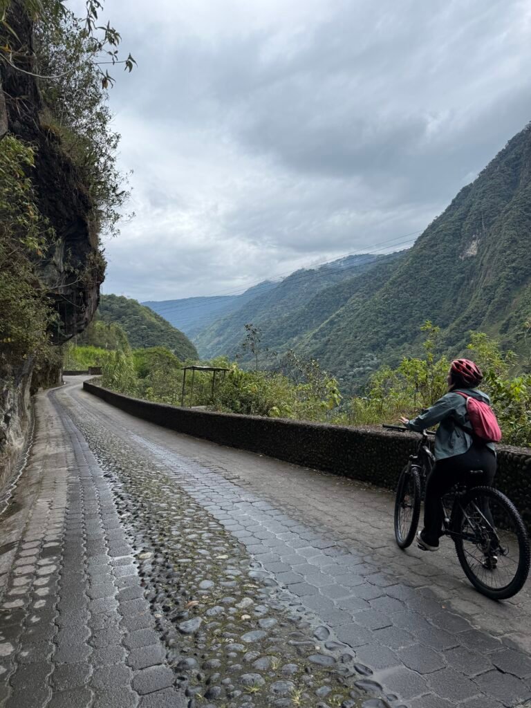 Routes des cascades à velo banos
